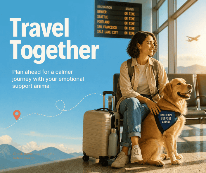 Traveling with an emotional support animal